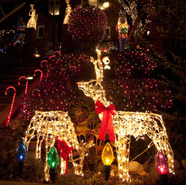 Christmas lights and decorations in New York Christmas lights and decorations in New York