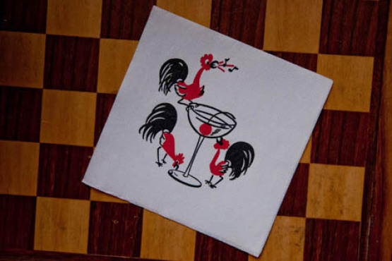 Napkin from the original Red Rooster at Marcus Samuelsson's Red Rooster Harlem
