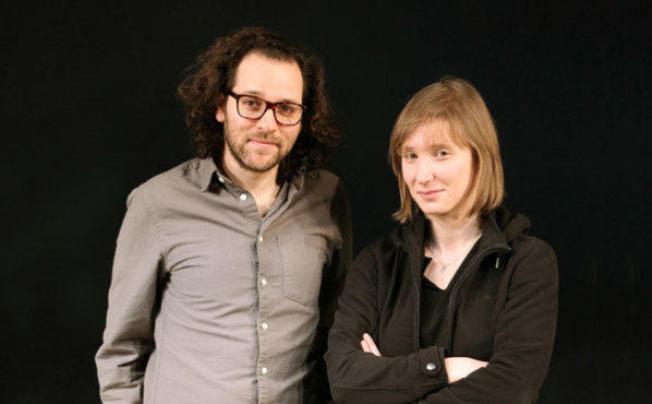 KIN YOU BELIEVE IT? Director Gold, left, and author Doran raise a play together.