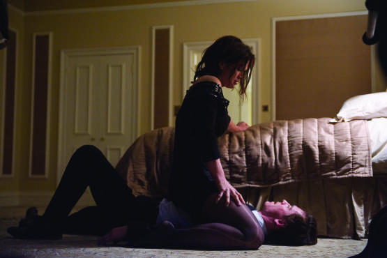 Gina Carano and Michael Fassbender in Haywire