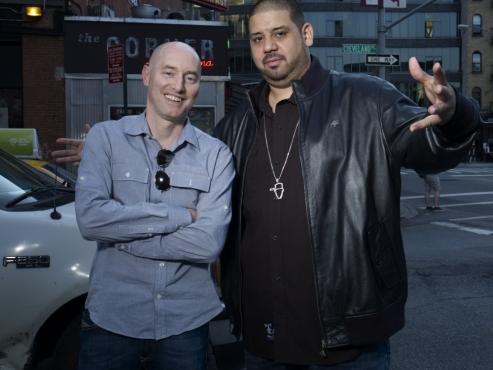 Michael Weiss, left, with Kenny Dope