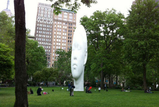 Echo by Jaume Plensa, Madison Square Park