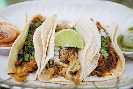 Soft tacos at Tehuitzingo
