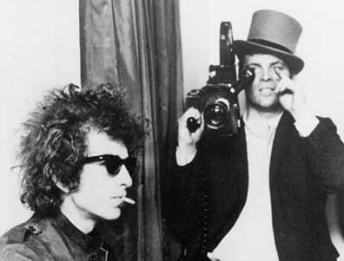 Pennebaker, right, captures Dylan for Don't Look Back.
