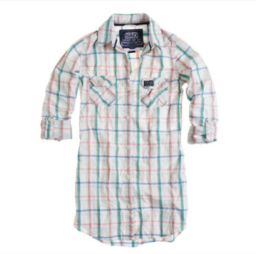Superdry pastel plaid button-up shirt, $64 (was $92)