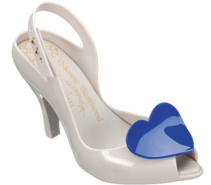 Vivienne Westwood for Melissa peep-toe sling-backs with heart accents