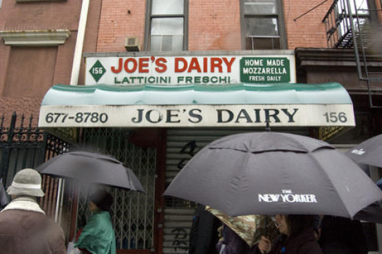 Where we would have eaten smoked mozzarella had it been open: Joe's Dairy.
