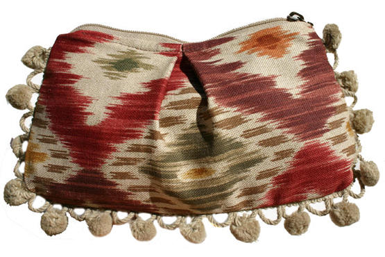 Kim White vintage-fabric clutch, $50, at Eco Closet
