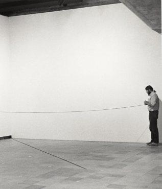 Fred Sandback at Hayward Gallery, London, 1980
