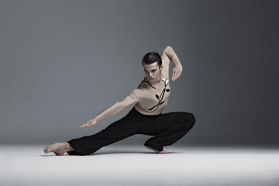 Lloyd Mayor as Achilles from Richard Move's The Show (Achilles Heels), Martha Graham Dance Comany