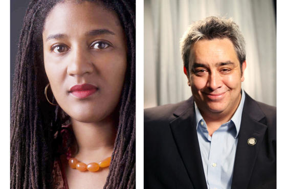 L–R: Lynn Nottage and Stephen Guirgis