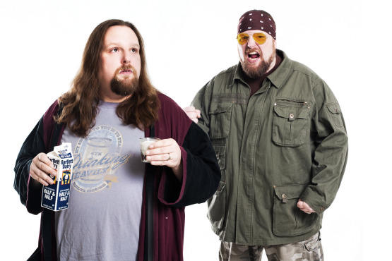 Peter Aguero as the Dude and Walter Sobchak