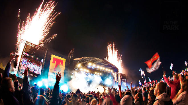 T in the park main stage music festival