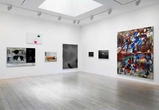 Exhibition view of Pádraig Timoney 'Fontwell Helix Feely', 2013 at Raven Row.