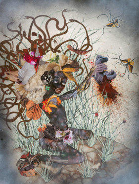 Wangechi Mutu, The Bride Who Married a Camel's Head, 2009