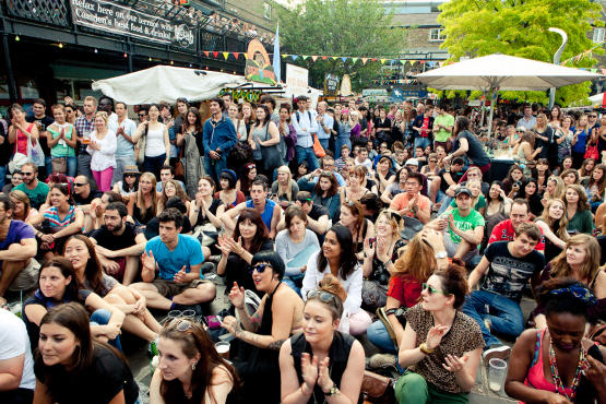 Camden Lock Summer Night Market, Outdor Cinema, Press Image, 2013