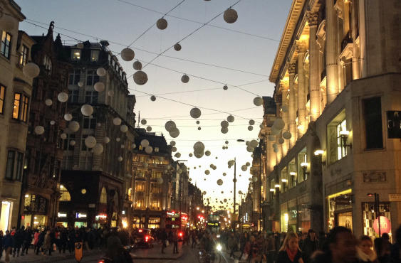 Oxford Street Christmas Lights 2013