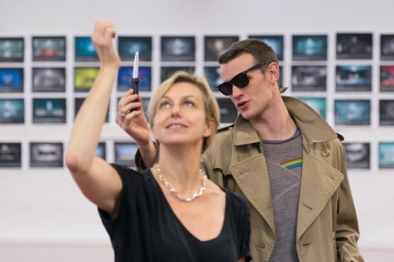 American Psycho rehearsal pic