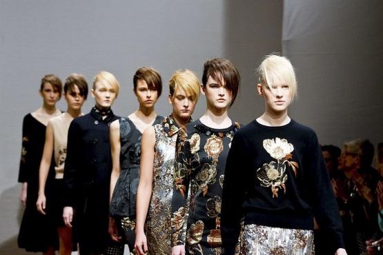 Clements Ribeiro Catwalk for the London Fashion Week AW13