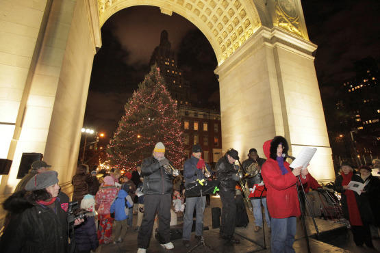 Tree Lighting & Caroling at Washington Square Park