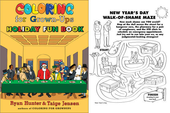 On our wish list Coloring for GrownUps Holiday Fun Book
