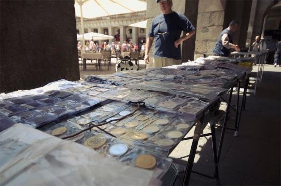 Mercado de sellos y monedas