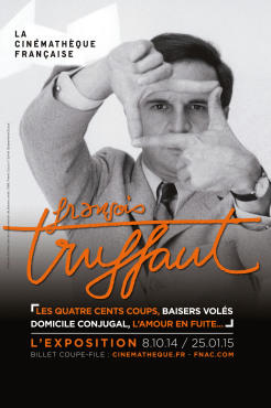 François Truffaut, affiche de l'exposition à la Cinémathèque Française