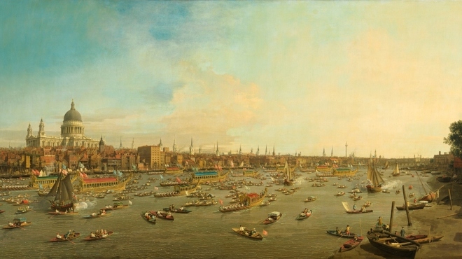 Canaletto London The Thames on Lord Mayor's Day, Looking Towards the City and St Paul's Cathedral.jpg