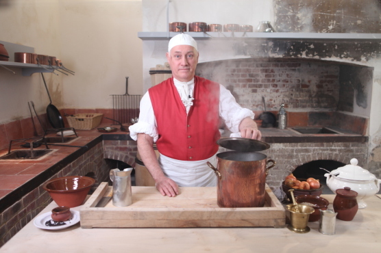 Preparing a dish for King George III in the Royal Kitchens at Kew 2.JPG