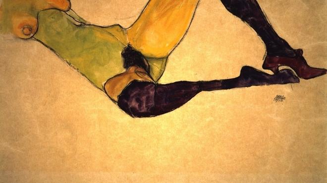Egon Schiele, Nude in Violet Stockings, 1910.jpg