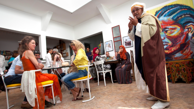 Café Clock, a popular bar and arts venue in Marrakech