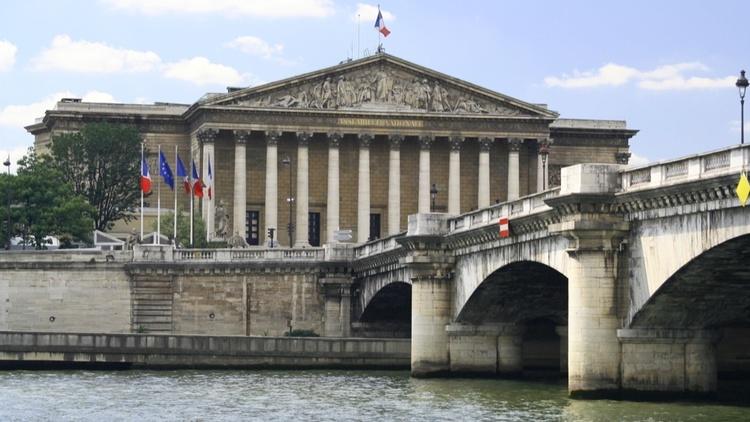 L'Assemblée nationale, dans le VIIe arrondissement de Paris.