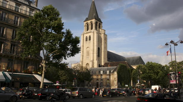 Saint-Germain-des-Prés Saint-Germain-des-Prés, Церкви Парижа, достопримечательности Парижа, Париж, путеводитель по Парижу, что посмотреть в Париже