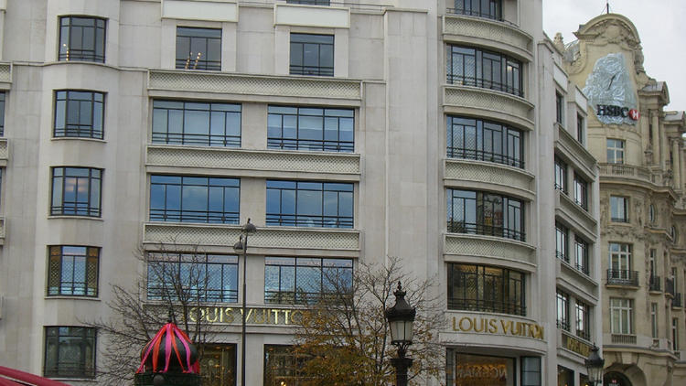Louis Vuitton Champs Elysees Store Paris Editorial Stock Photo
