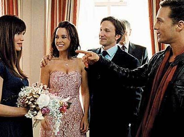 PRETTY BRIDESMAIDS ALL IN A ROW McConaughey, right, sizes up the wedding party PRETTY BRIDESMAIDS ALL IN A ROW McConaughey, right, sizes up the wedding party.