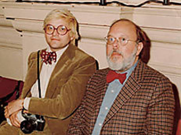BOW-TIED AND BOUND Geldzahler, right, hangs with David Hockney BOW-TIED AND BOUND Geldzahler, right, hangs with David Hockney.