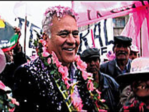 ROCK THE VOTE Political candidate Goni stumps in the streets ROCK THE VOTE Political candidate Goni stumps in the streets.