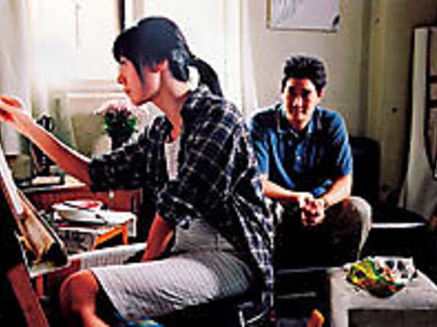 SHE'S A LITTLE SKETCHY Seong finishes up a drawing while Yu looks on SHE'S A LITTLE SKETCHY Seong finishes up a drawing while Yu looks on.