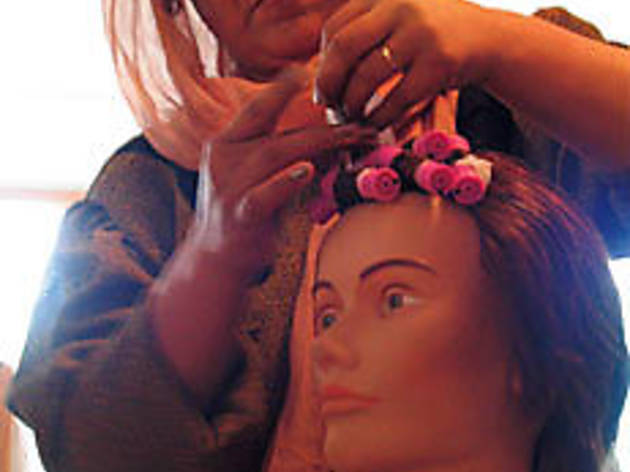 CURL HARBOR An aspiring aesthetician plies her trade CURL HARBOR An aspiring aesthetician plies her trade.