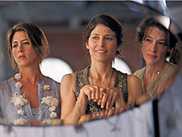 THROUGH A GLASS SNARKILY Keener , center, cracks fashionable barbs THROUGH A GLASS SNARKILY Keener , center, cracks fashionable barbs.