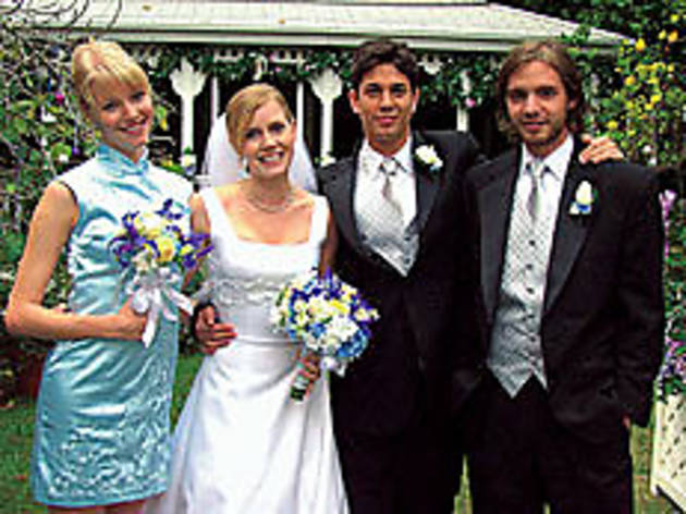 HER BIG PAT BLEAK WEDDING Adams, second from left, ties the knot HER BIG PAT BLEAK WEDDING Adams, second from left, ties the knot.
