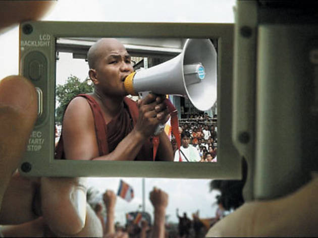 (TRANS)MISSION OF BURMA An undercover reporter captures a local monk inciting... (TRANS)MISSION OF BURMA An undercover reporter captures a local monk inciting the masses.