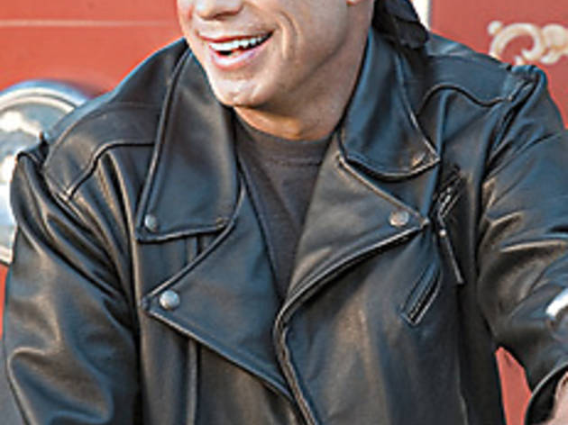 SWEAT HOG Travolta gets his motor running SWEAT HOG Travolta gets his motor running.