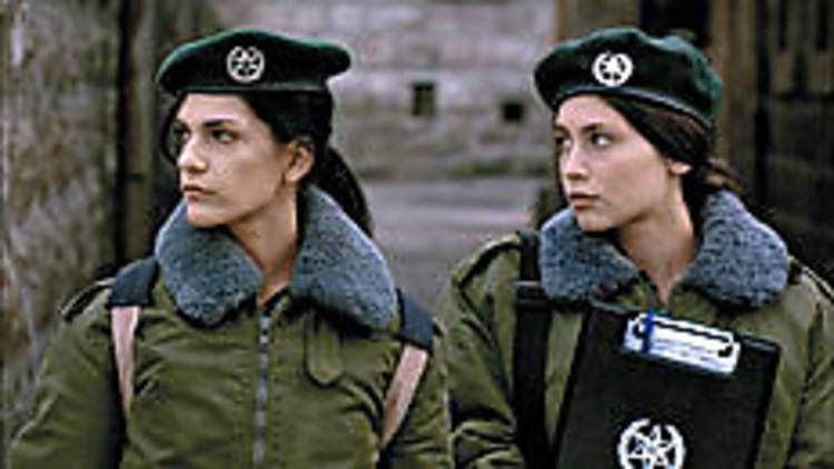 THE GREEN BERETS Sayar, left, and Schendar are on high alert.