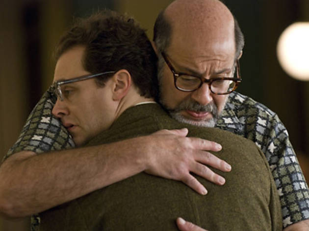 HUG IT OUT Melamed, right, takes more from Stuhlbarg than body heat HUG IT OUT Melamed, right, takes more from Stuhlbarg than body heat.