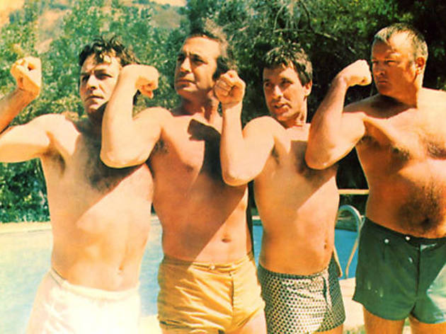 FLEX APPEAL Cassavetes, second from right, and friends show off their guns FLEX APPEAL Cassavetes, second from right, and friends show off their guns.
