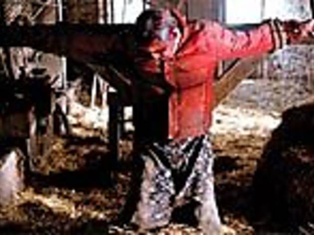 JESUS CHRIST POSE Lucas is left hanging on the cross JESUS CHRIST POSE Lucas is left hanging on the cross.