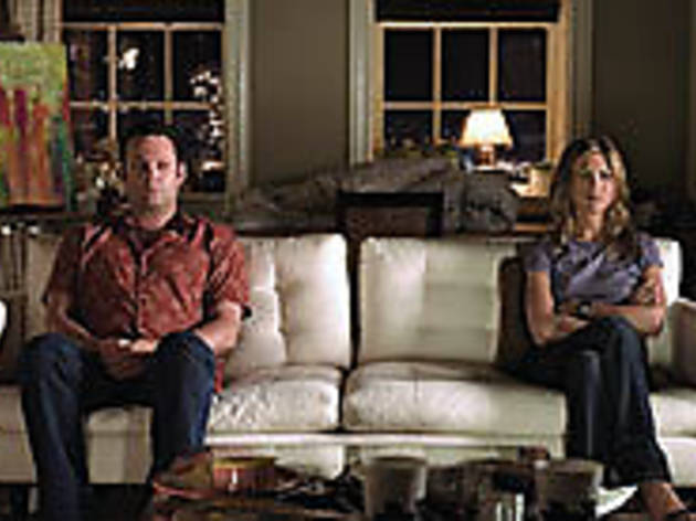 ON THE COUCH Vaughn and Aniston choose pouting over couples' therapy ON THE COUCH Vaughn and Aniston choose pouting over couples' therapy.