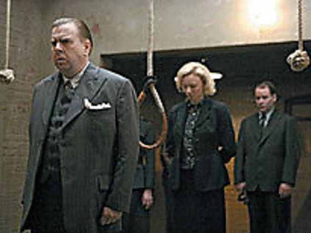 ELEVATE HER TO THE GALLOWS Spall leads a female prisoner to her fate ELEVATE HER TO THE GALLOWS Spall leads a female prisoner to her fate.