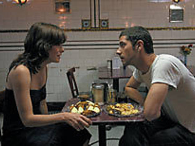 FOOD FIGHT Posey and Poupaud share an unhappy meal FOOD FIGHT Posey and Poupaud share an unhappy meal.